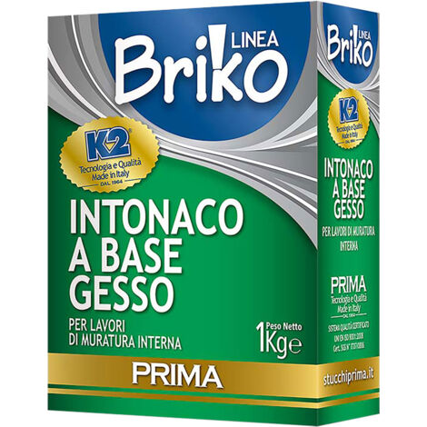 Intonaco base gesso bianco 4 kg