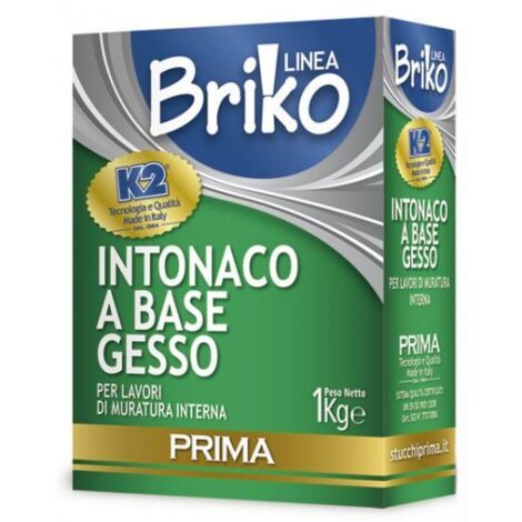 INTONACO BASE GESSO 'BRIKO K2' Kg. 1 - in scatola