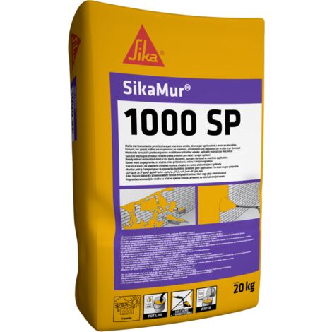Intonaco deumidificante alleggerito SikaMur-1000SP sacco 20 kg