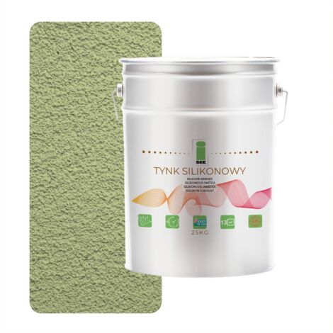 INTONACO IN SILICONE PER FACCIATE ESTERNE VERDE PISTACCHIO 1,5 MM PREMIUM 25 KG