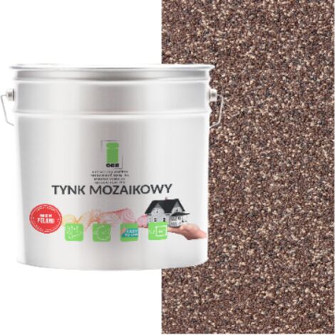INTONACO MOSAICO IN RESINA MARRONE CLASSE 1 MOSAICO RESISTENTE AL GELO 7Kg PRODUTTORE