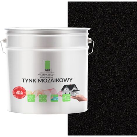 INTONACO MOSAICO RESINA NERO CLASSE 1 MOSAICO ANTIGELIVO 7 Kg