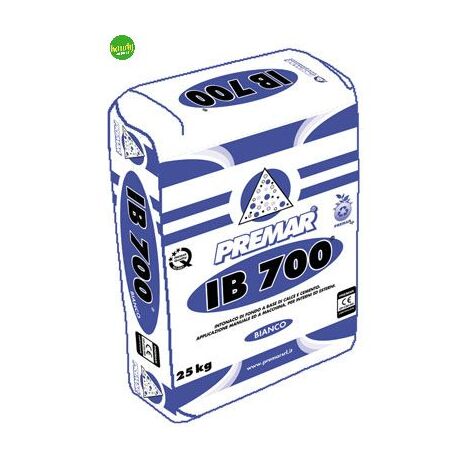 Intonaco premar cementizio 25 kg bianco 56 x 36 x 7 cm