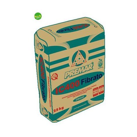 Intonaco premar cementizio 25 kg grigio 56 x 36 x 7 cm