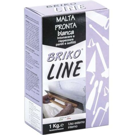 INTONACO PRONTO BIANCO BRIKO LINE - KG 1 - 12 pezzi