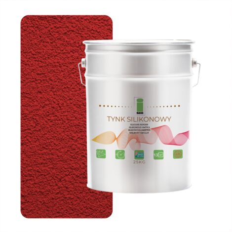 INTONACO SILICONICO 3001 ROSSO PER FACCIATE ESTERNE 1,5 MM PREMIUM 25 KG