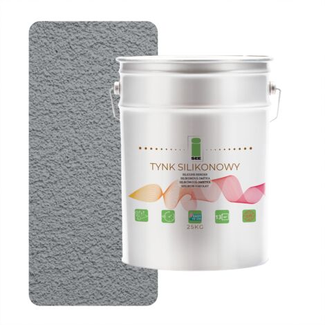 INTONACO SILICONICO 7045 FACCIATA ESTERNA GRIGIO 1,5 MM PREMIUM 25 KG