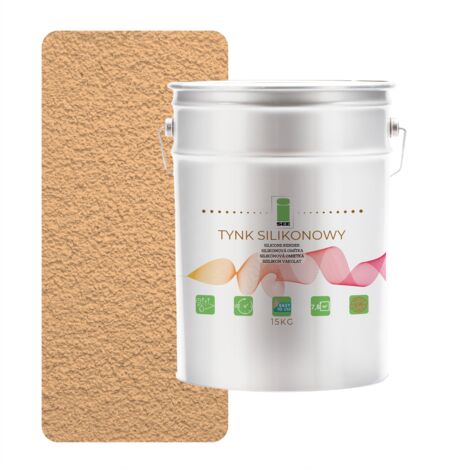 INTONACO SILICONICO PER ESTERNI, GIALLO PASTELLO 1,5 MM PREMIUM 15 KG