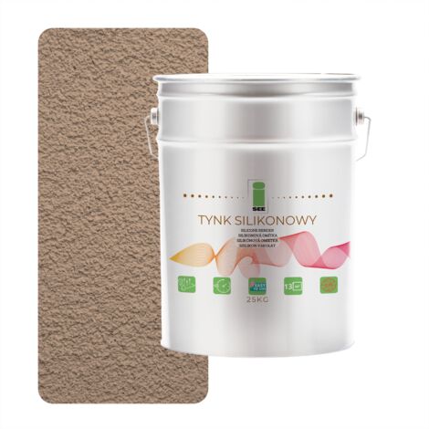 INTONACO SILICONICO PER FACCIATE ESTERNE, NOCE 1,5 MM PREMIUM 25 KG