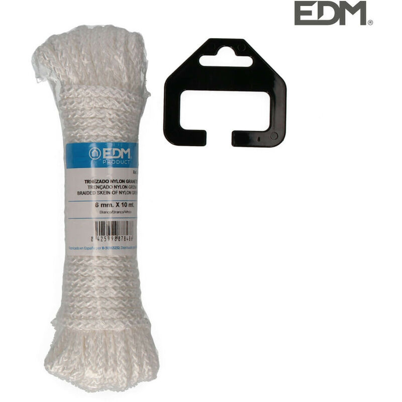 Image of Nylon intrecciato 10mt bianco granata EDM