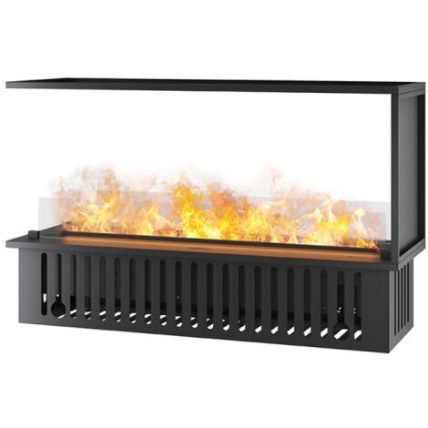 INVAPO U1200 - Camino a vapore acqueo a LED multicolore trifacciale