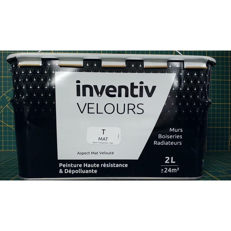 Inventiv - Peinture Velours Mat 2L - Fini Mat & Dépolluant