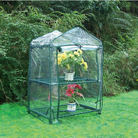 INVERNADERO 2 BANDEJAS PVC (68X49X90CM)