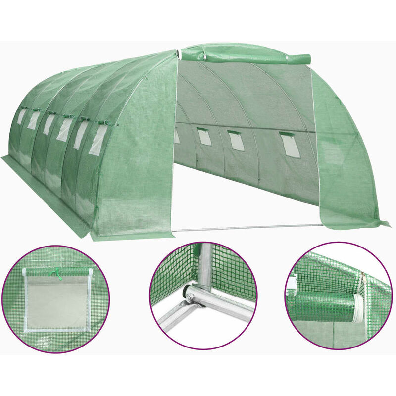 

Invernadero 24 m² 6x4x2 m