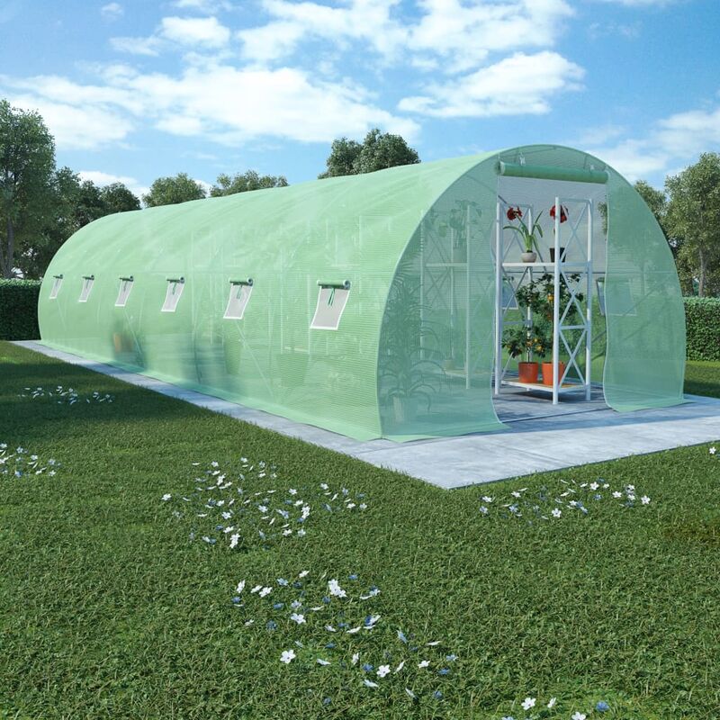 

Invernadero 27m² 900x300x200 cm - Verde