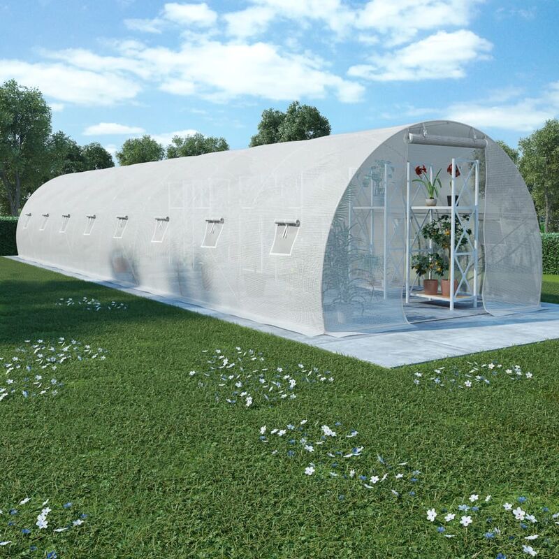

Invernadero 36m² 1200x300x200 cm - Blanco
