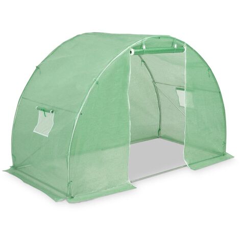 vidaXL Invernadero con Cimientos Acero Invernáculo Jardinera Caseta Multitalle