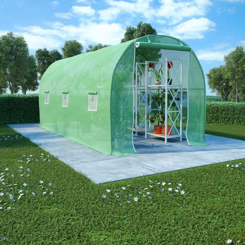 

Invernadero 9 m² 4,5x2x2 m - Verde