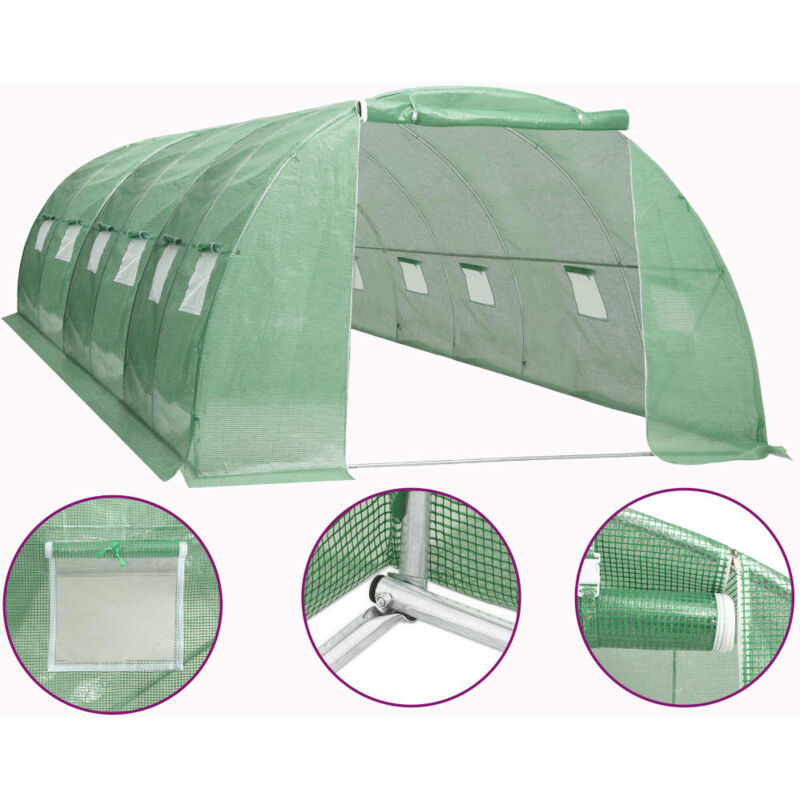 

Invernadero 24 m² 6x4x2 m - Verde - Vidaxl