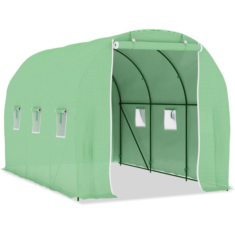 

vidaXL Invernadero 6,86 m² 3,43x2x2 m - Verde