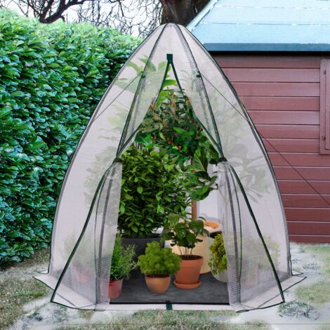 Invernadero cúpula burbuja cubierta 160 x 160 x 180 cm maxi calor balcón y terraza