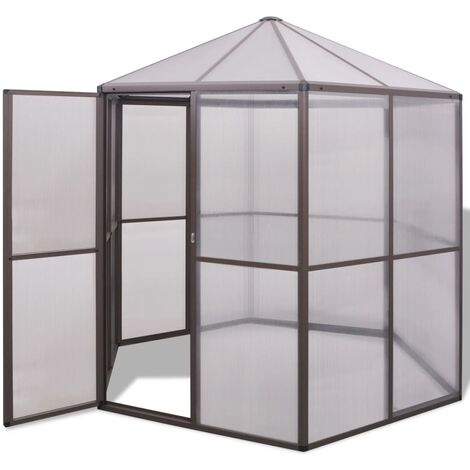 Invernadero de aluminio 240x211x232 cm