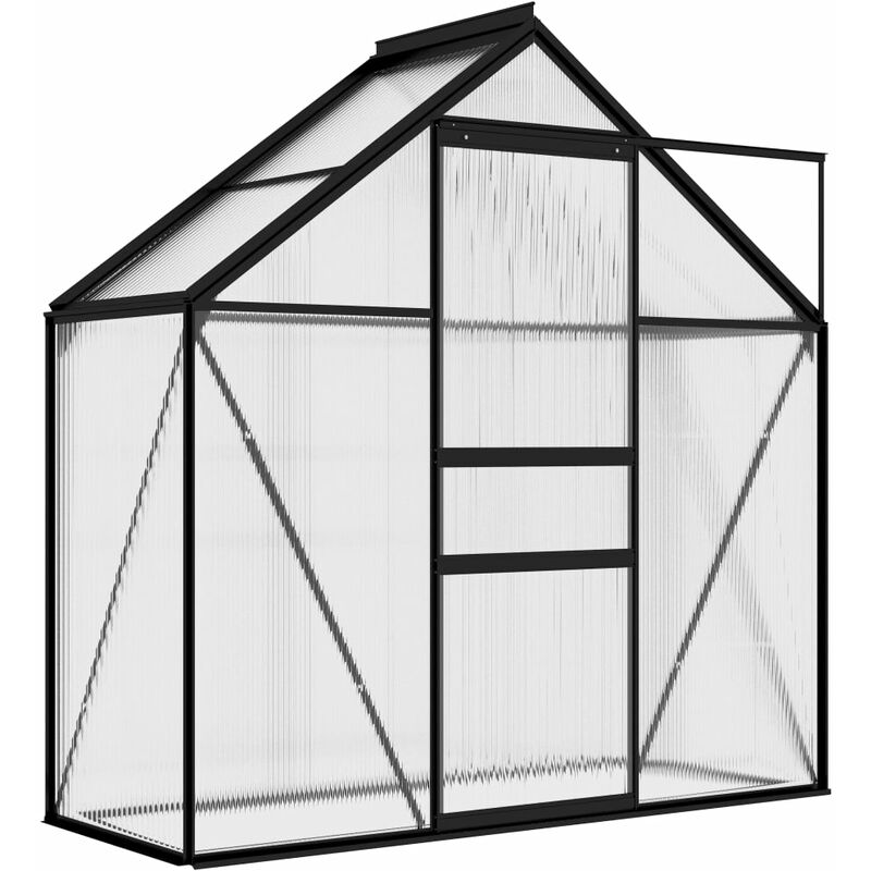 

Invernadero de aluminio gris antracita 1,33 m² - Antracita - Vidaxl