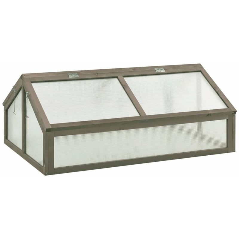 

Invernadero de madera de abeto 120x80x50 cm