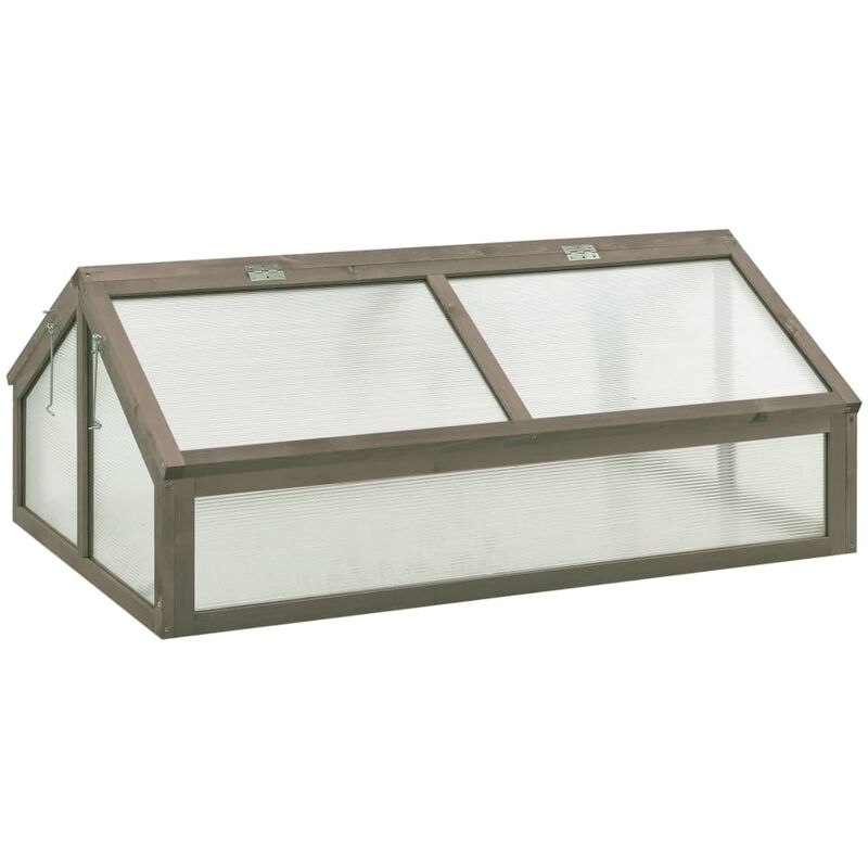 

Invernadero de madera de abeto 120x80x50 cm