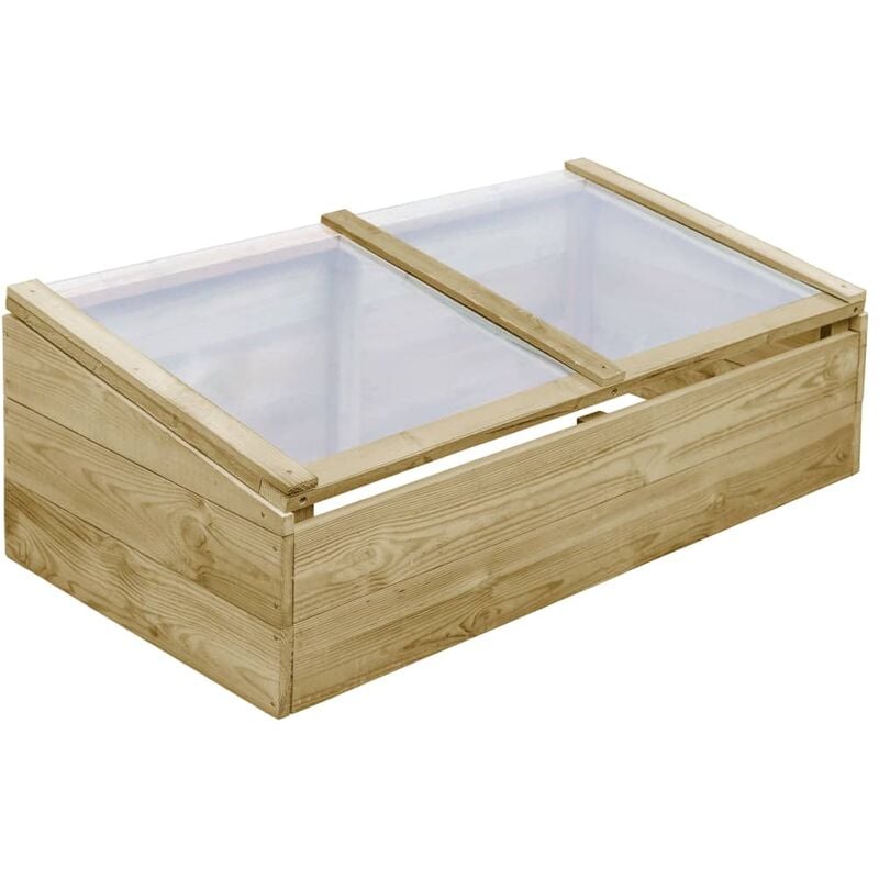 

Invernadero de madera de pino impregnada 100x50x35 cm