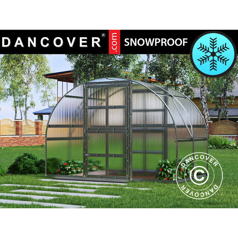 

Invernadero de policarbonato de TITAN Arch 320, 6m², 3x2m, Plateado