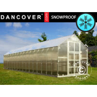 Invernadero de policarbonato TITAN Classic 480, 19,1m², 2,35x8,12m, Plateado