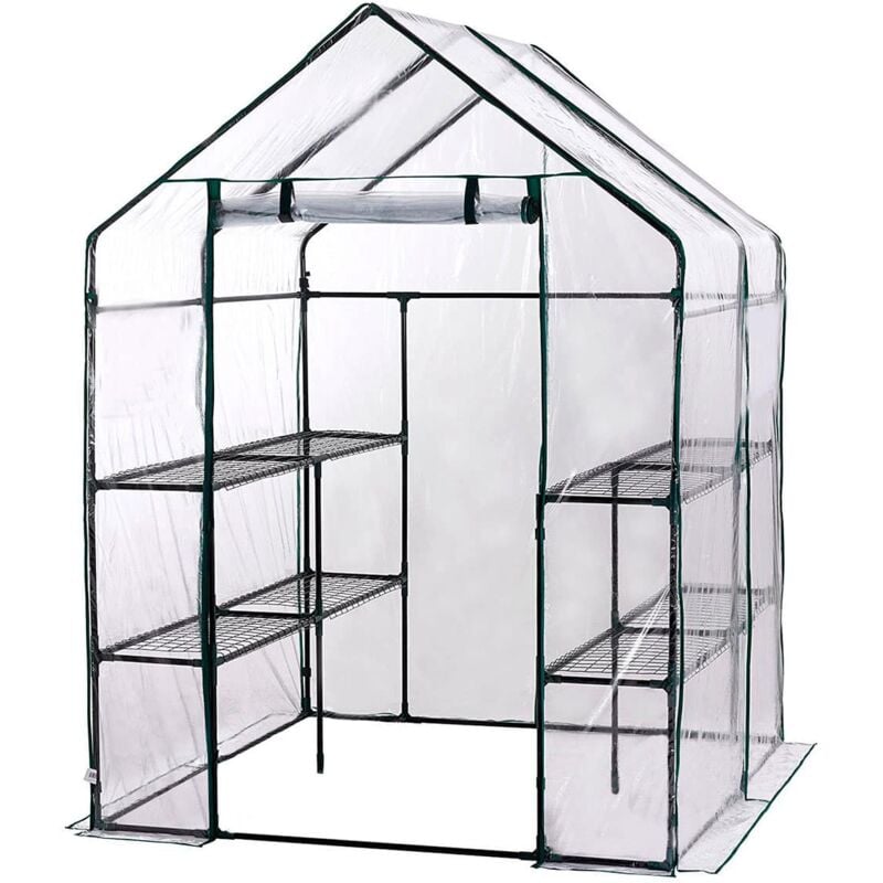 

Invernadero PVC Gardiun Doble Leaf 143x143x195 cm 4 Estantes Dobles - KIG12960