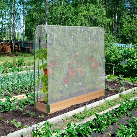 Sekey Invernaderos para exteriores, invernadero pequeño de polietileno con  2 ventanas de malla, invernadero para plantas de jardín, invernadero