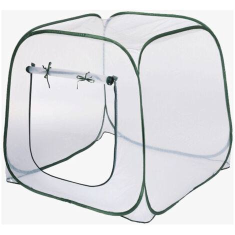 Invernadero plegable de 98 x 98 x 98 cm, ultrarresistente al invierno - Tienda de protección para plantas - Transparente - Tienda de invierno para plantas - Pequeña tienda de invierno para hortalizas 