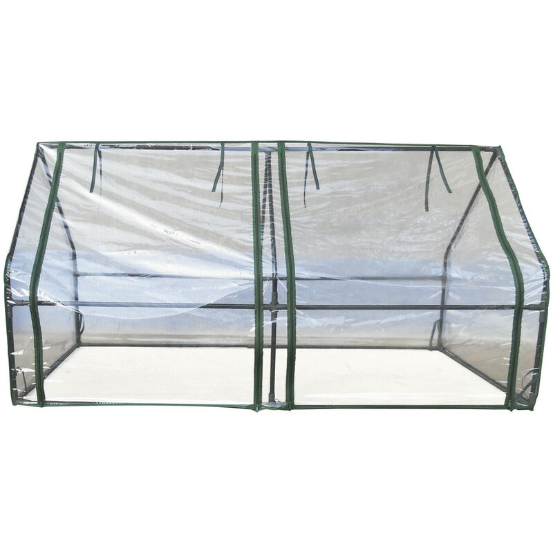 

Invernadero PVC/Acero Gardiun Leaf Horizontal 180x90x90 cm Verde con Doble Puerta con Cremallera