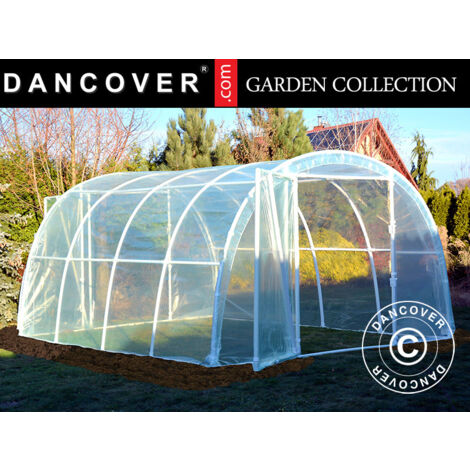 Invernadero túnel 130, 3x4x2,1m, 12m², Traslúcido SOLO QUEDA 1