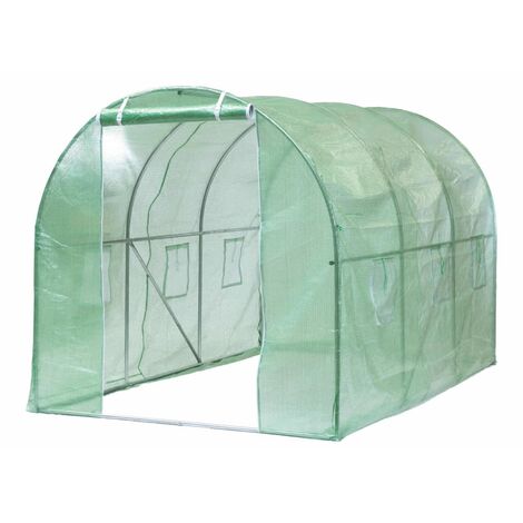 Invernadero verde 3,5x2x2 m Nature