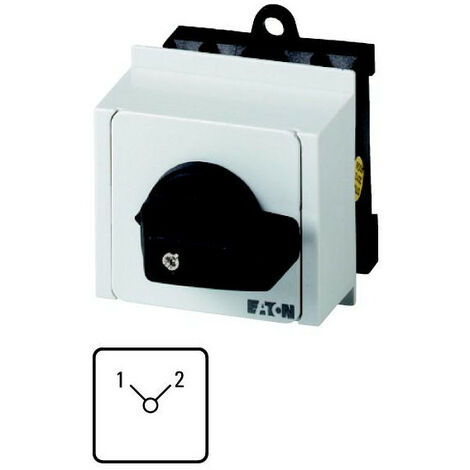 Inverseur cont.: 4 20A 1-2 90° à accrochage encastré en tableau modulaire 000057832 EATON T0-2-8221/IVS
