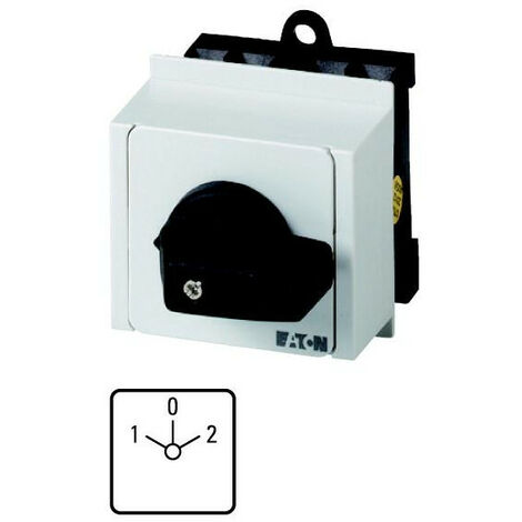 Inverseur cont.: 5 20A 1-0-2 45° à acc. encastré en tableau modulaire 000098166 EATON T0-3-8401/IVS