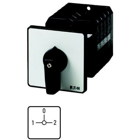 Inverseur cont.: 8 63A 1-0-2 90° à accrochage encastré fixation arrière 000092081 EATON T5B-4-8294/Z