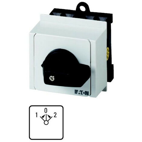 Inverseur Contacts: 5 20A 1 0 2 45° à rappel encastré en tableau modulaire 000062572 EATON T0-3-8228/IVS