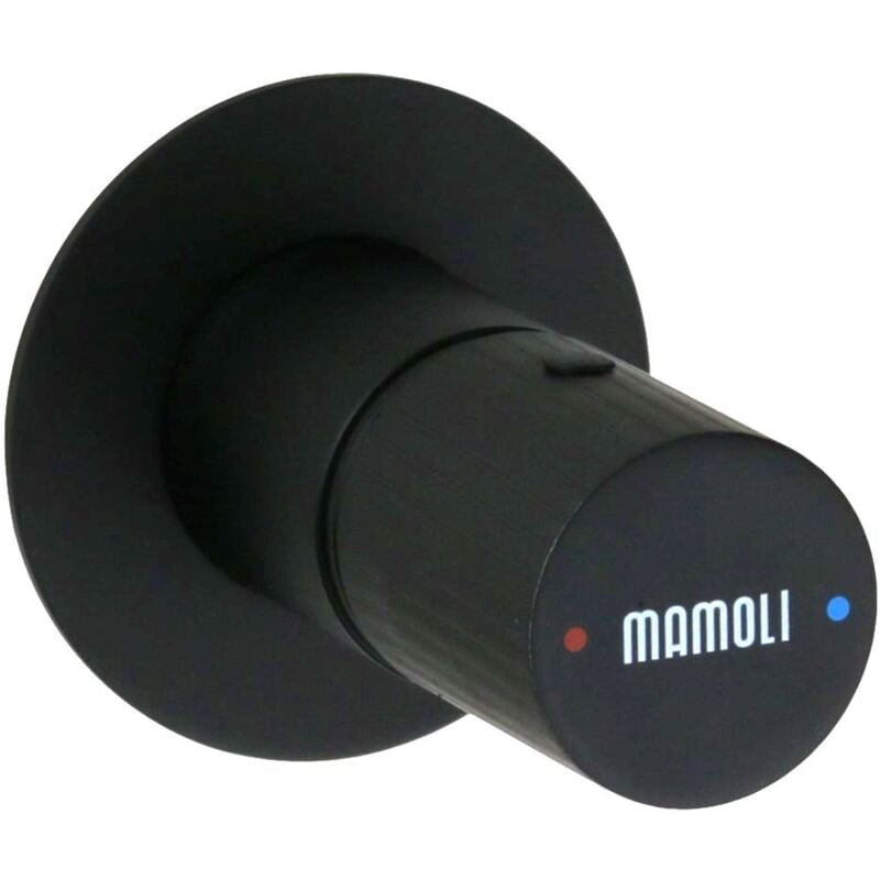 Inverseur de douche encastrable 2 sorties couleur noir mat Mamoli Tuttodunpezzo 27320000002K Noir mat