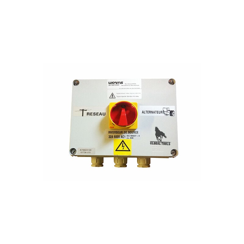 Inverseur de source IS40 A WORMS pour groupe électrogène jusqu’à 27 Kva