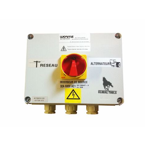 Inverseur de source IS40 A WORMS pour groupe électrogène jusqu’à 27 Kva
