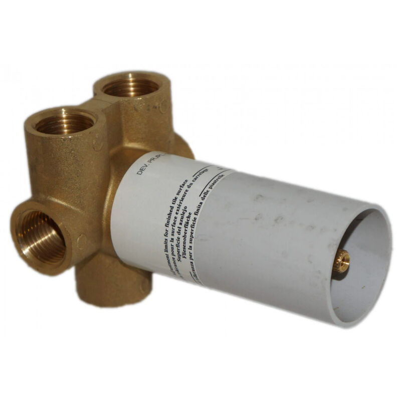 Inverseur encastré trois sorties avec manette chromée