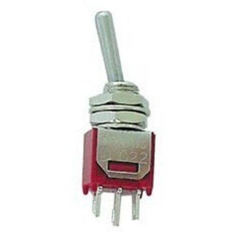 Inverseur subminiature vertical unipolaire on-off-on