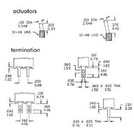 INVERSEUR SUBMINIATURE VERTICAL UNIPOLAIRE ON-ON VELLEMAN TS-4