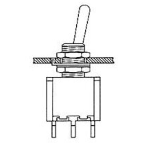 Inverseur tripolaire vertical spdt on-on-on
