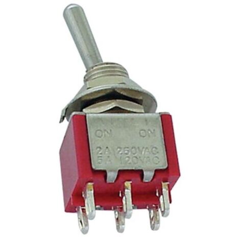 Inverseur Vertical Dpdt On-on - Type Pour Ci